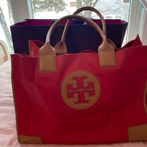 Tory Burch large tote orange - sale closet clean out